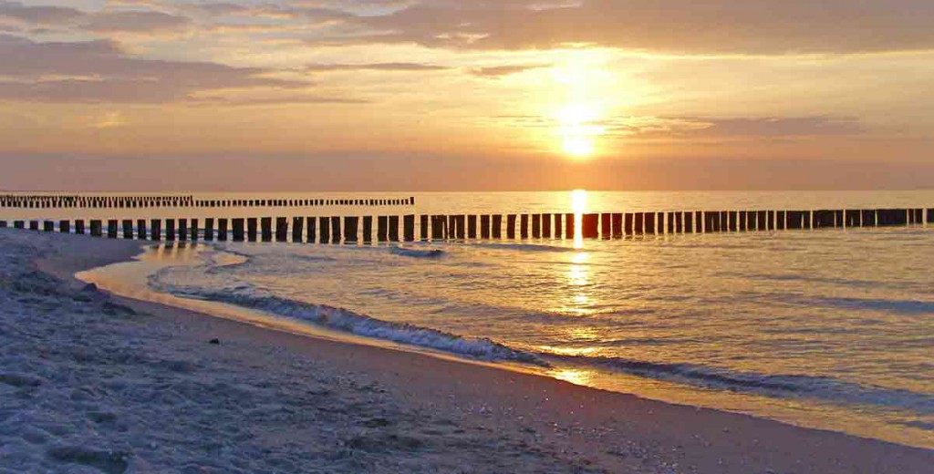 Sonnenuntergang am Strand